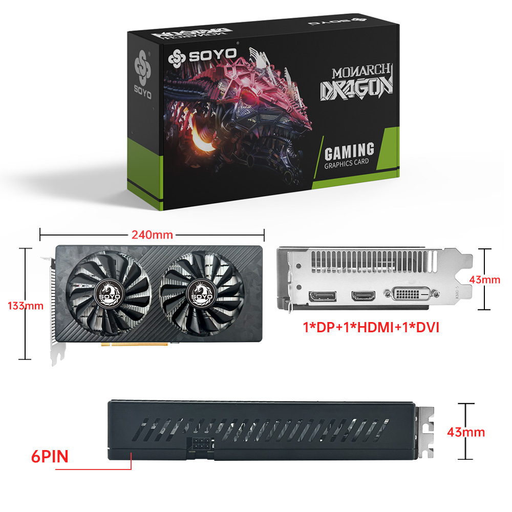 SOYO AMD RX 590 8GB Placa De V - Rtx 3070 8Gb Graphics Card recensie en prijs